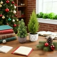 thumbnail image 1 of Mini Artificial Christmas Tree - 12 Inch Tabletop Decor for Home, Office & Holiday Displays, 1 of 6