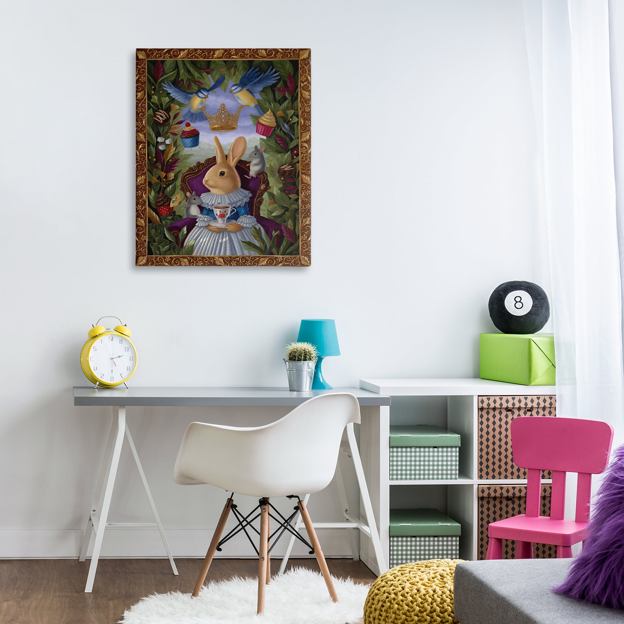 Stupell Industries Classic Rabbit Tea Party Landscape & Nature Painting Wrapped Canvas Art Print Wall Art, 30 x 40