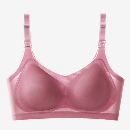 Kugisaki Bra for Women Pregnant Women s Sexy Ultra-thin Lace Bra Without Steel Ring Breast Upward Front Opening Feeding Bra Underwear Nursing Bras Up to 50% off Clearance