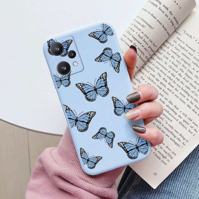 Case For Realme 9 4G 9 Pro Plus Cute Heart Flower Back Cover Soft Silicone Matte Protective Funda For OPPO Realme 9 Pro+ Bags