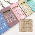 thumbnail image 3 of NIBOLOG Electronic Calculator with Keyring Labyrinth Design ABS Easy Carry Digital Display Small Calculator for Kids, 3 of 8