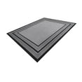 thumbnail image 5 of Unique Loom Outdoor Border Collection Area Rug - Multi Border (3' 3" x 5' Rectangle Gray/Black), 5 of 11
