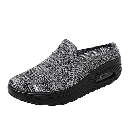 

BELLZELY Womens Shoes Sandals Clearance Summer Women Thick Bottom Slope Heel Shoes Beach Sandals Roman Casual Slippers