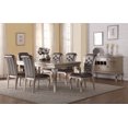 thumbnail image 1 of K-Living Elsa Silver Grey Finish Dining Table With Glass, 1 of 1