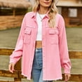 thumbnail image 6 of wycnly 2023 Winter Womens Denim Jacket Womens Lightweight Denim Jacket Vintage Distressed Ripped Boyfriend Jean Jacket Coat Casual Solid Long Sleeve Button Pocket Denim Outwear Up to 65% off, 6 of 7