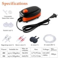 thumbnail image 2 of Bomba de aire para acuarios FEDOUR, 4 W, 5 W, doble salida, 96 GPH (360 L/min), 2 of 6