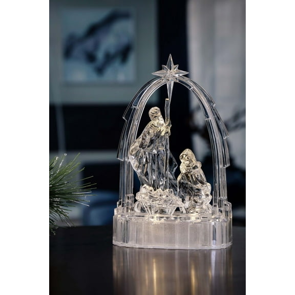 Icy Giftware LED Lighted Small Holy Family Christmas Nativity Figurines - 7.5" - Set of 2