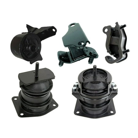 K0437 Fits 2000-2003 Acura TL 3.2L Engine Motor & Transmission Mount Set 5 PCS : A4519HY, A6552, A4507HY, A6582,