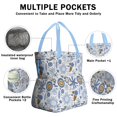 thumbnail image 3 of Boho Bohemia Flower Drawstring Lunch Bag Women - Drawstring Lunch Bag Insulated for Work Office - Stain-Resistant Large Lunchbags for Women with Multi-Pockets, 3 of 6
