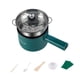 thumbnail image 5 of Olla eléctrica multifuncional para cocinar al vapor, pequeña, de 1,8 l, antiadherente, para pasta, dumplings, fideos y sopa. verde con vapor, 5 of 9
