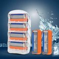thumbnail image 3 of Recambios de cuchillas de afeitar para hombre de 5 capas, cabezales de repuesto compatibles con Gillette Fusion (4 unidades), 3 of 8