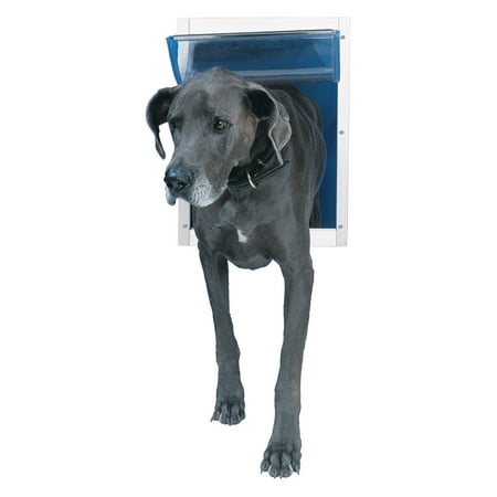 UPC: 0030559999401 | Ideal Pet 15 In. x 20 In. Super Large Aluminum White Pet Door
