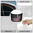 thumbnail image 6 of Uorisanigo Car Hood Cover Stretchable Polyester, Waterproof Hood Wrap Blanket Elastic Fabrics Can be Washed, Retro American Flag Car Hoods Cover with Elastic Band, 6 of 7