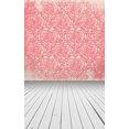 thumbnail image 1 of XDDJA Polyester Fabric 5x7ft Retro Pink Love Heart Pattern Wood Floor Photography Studio Backdrop Prop Background, 1 of 1