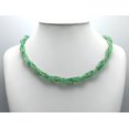 thumbnail image 3 of Sterling Silver with Natural Green Aventurine Double Beaded Strand Necklace, 3 of 4