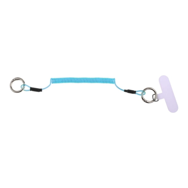 Cordón para teléfono con mosquetón elástico para la mayoría de los teléfonos inteligentes universal Azul