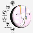 thumbnail image 6 of Kdxio Aerial Yoga for Unicorn for Tire Cover Wheel Protectors Tyre Covers Weatherproof Wheel Covers Universal Fit for Trailer Rv SUV Truck Camper Travel Trailers 16 inch, 6 of 8