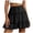 Black, variant on felwors Ruffled Mini Skirt – Women’s Layered Tiered Skater Skirt (Beige, S)