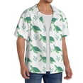 thumbnail image 2 of KLL Turtle Print Men's Shirt Short Sleeve Button Down Summer Cuba Beach Shirts- 3X-Large, 2 of 5