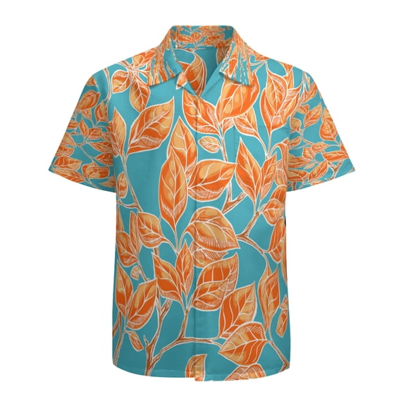 High Quality Hawaiian Shirts for Men Short Sleeve Aloha Beach Shirt Floral Summer Casual Button Down Shirts Blouses FBQHI5