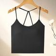 thumbnail image 2 of Enridrech Women's Spaghetti Strap Tank Top Summer Comfort Sleeveless Solid Color Crop Basic Tanks Tops for Women, 2 of 5