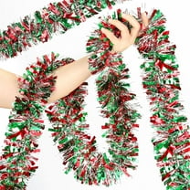 50 Feet Christmas Tinsel Garland Metallic Twist Shiny Garland for Xmas Christmas Tree Decorations,Holiday Home Party Supplies Indoor Outdoor Decor