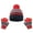 Red, variant on Jamicy Kids Gloves and Hats for 4-10 Year Boys and Girls 2pcs Kids Winter Knit Hat Gloves Set Warm Fleece Lining Thermal Beanie