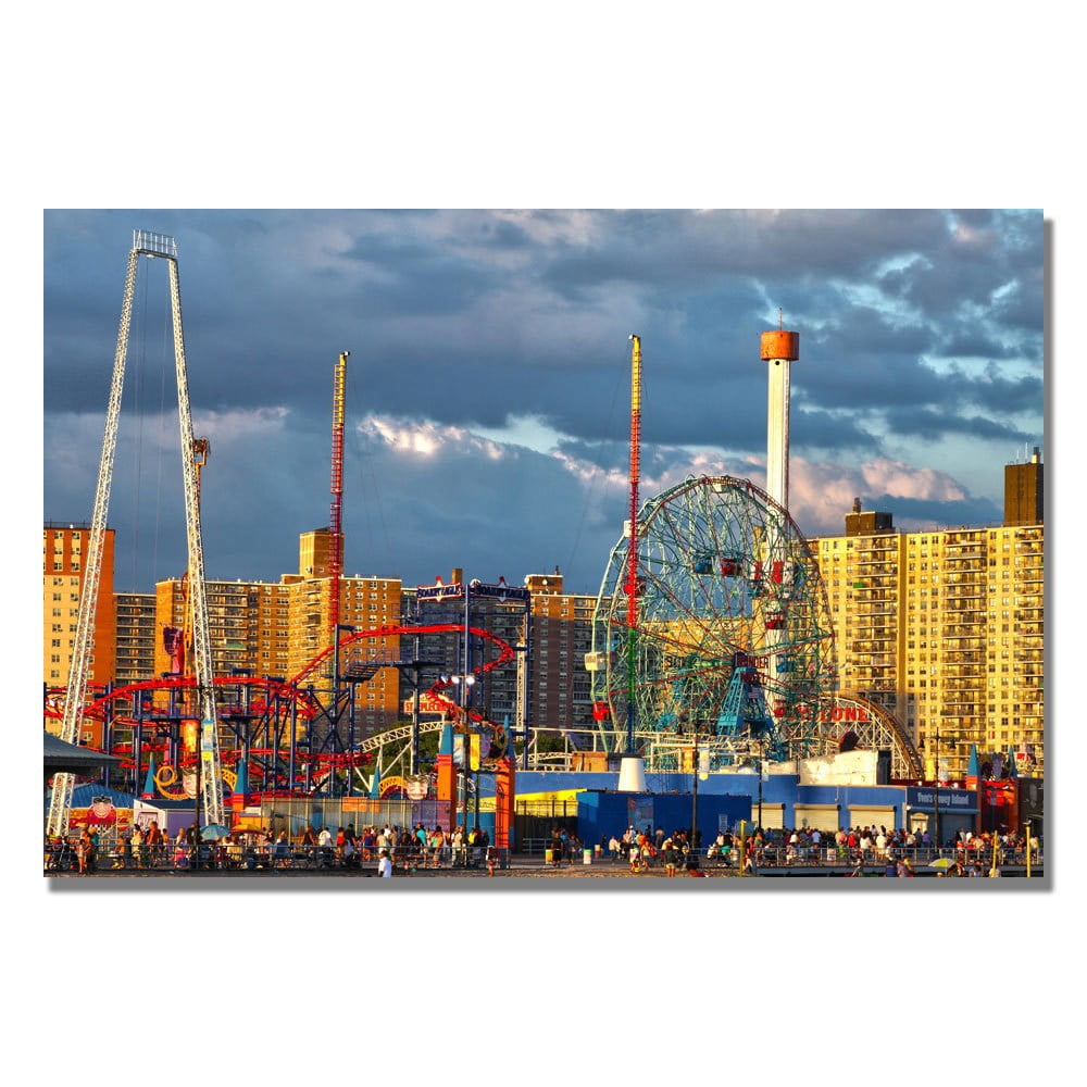 Trademark Art "Coney Island" Canvas Wall Art by CATeyes