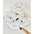 thumbnail image 3 of 12 Bushes Large Peony Silk Flower Bush 84 Flowers White, 3 of 8