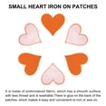 thumbnail image 4 of Uxcell Heart Shaped Iron on Patches Orange Embroidered Applique Patches for Clothing Repairing 15PCS 2.8"x2.7", 4 of 6
