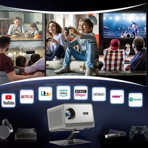 Android 11 gimbal projector home ultra-definition projector portable WIFI projector