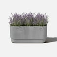 thumbnail image 2 of Veradek Demi Series 30" Long Plastic-Stone Planter - Gray, 2 of 11