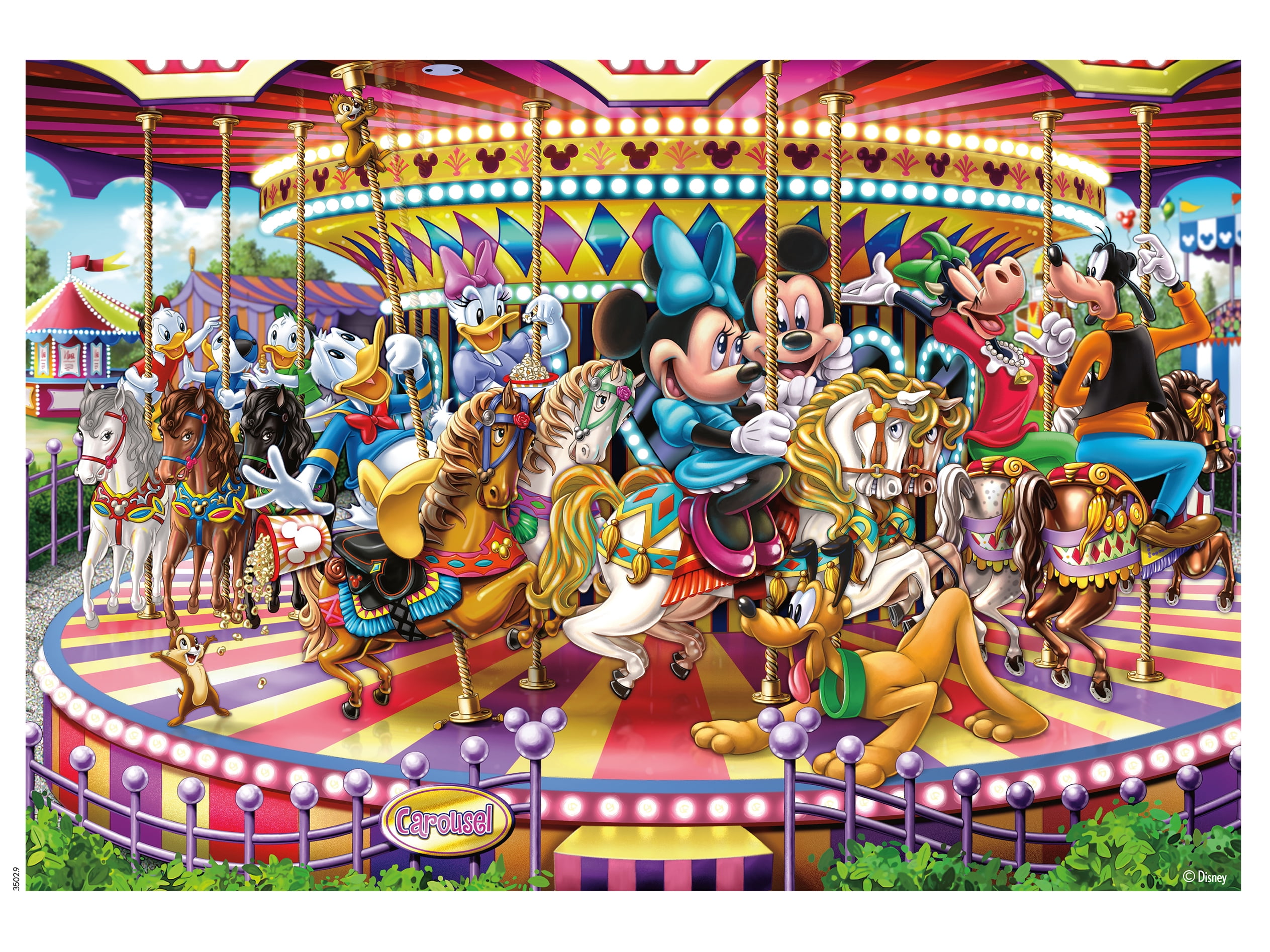 Ceaco 2000-Piece Mickey Mouse Carousel Interlocking Jigsaw Puzzle