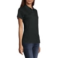 thumbnail image 3 of Hanes Women's X-Temp w/ Fresh IQ Short Sleeve Pique Polo Shirt, 3 of 5