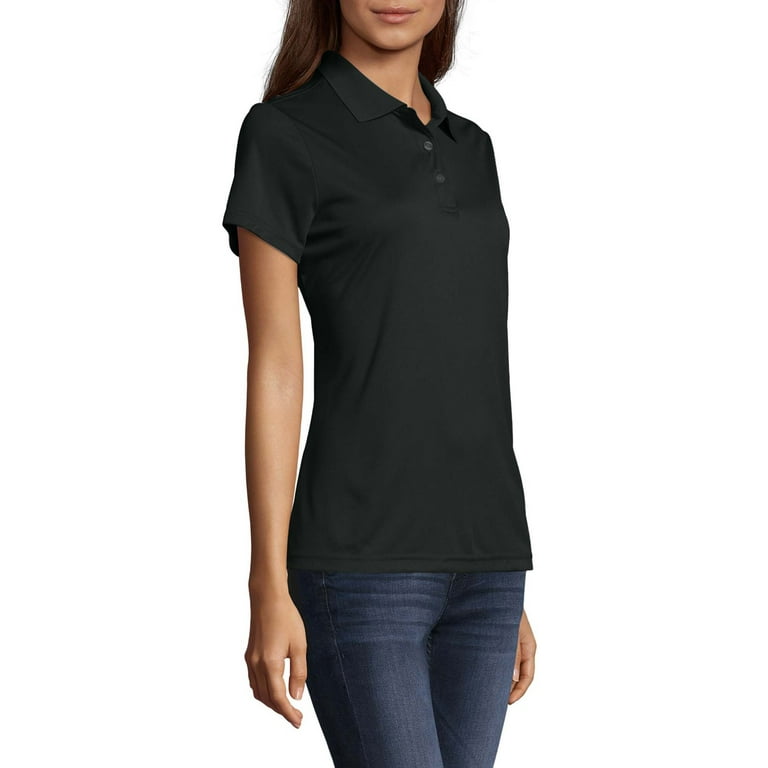 Womens black best sale polo shirt kmart