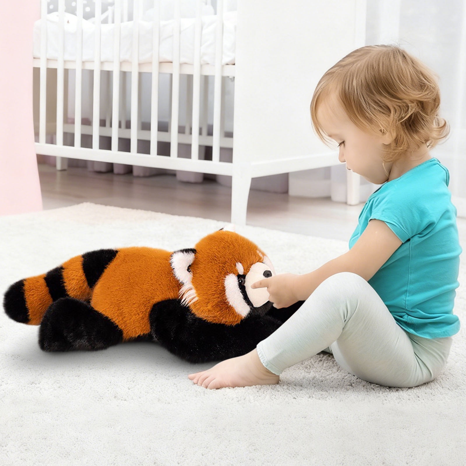 Red Panda Weighted Stuffed Animals, Weighted Plush Animal, Cute Soft Plush Toy Pillow Hugging Plushie Gifts for Christmas Birthday(C)