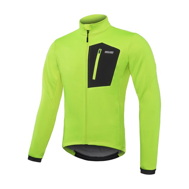 Men Winter Cycling Jacket Windproof Waterproof Warm Thermal Fleece MTB Bike Jacket Coat