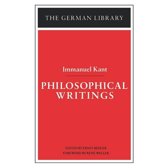 German Library Philosophical Writings: Immanuel Kant, (Paperback)