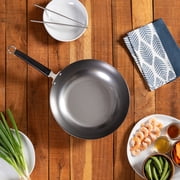 JOYCE CHEN Professional Series 12-Inch Carbon Steel Stir Fry Pan with Phenolic Handle