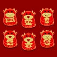thumbnail image 4 of Cartoon Envelope New Year Of Red Envelope Chinese Red Envelope Gift Paper Cute Creative 6PCS/1pack Chinese Red Envelope, 4 of 9