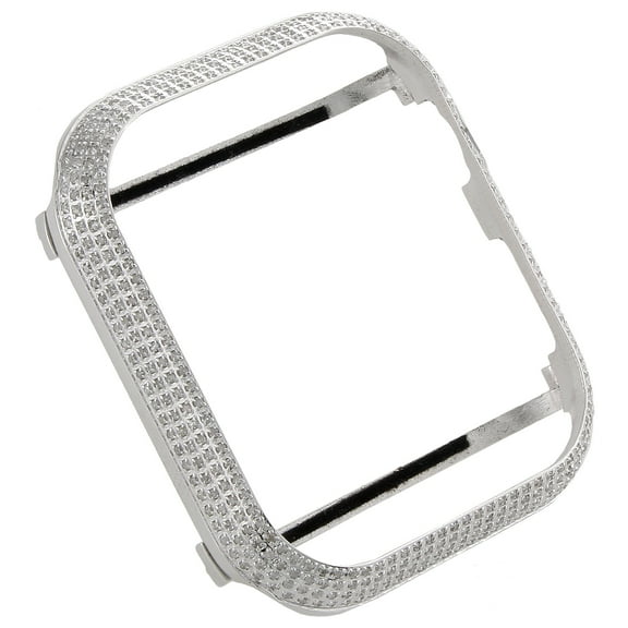 Apple Watch Series 4 Stainless Steel 44mm Sport Genuine Diamond Case 1.50 CT.