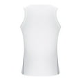 thumbnail image 4 of RYDCOT Mens Summer Workout Tank Tops Fitness Bodybuilding Sleeveless Gym Muscle Stringer Shirts Vest White, 4 of 6