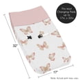 thumbnail image 3 of Sweet Jojo Designs Butterfly Pink and Taupe Changing Pad Cover, 3 of 6