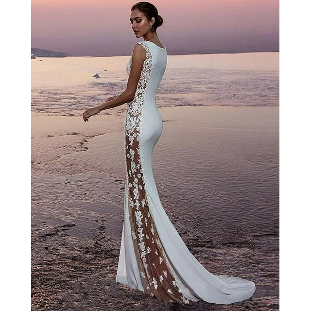 Women Formal Wedding Bridesmaid Evening Party Ball Prom Gown Long ...