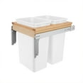 thumbnail image 1 of Rev-A-Shelf Double Pullout Trash Can for Full Height Cabinet, 50 Qt, 4WCTM-2150DM-2, 1 of 10