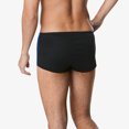 thumbnail image 3 of Speedo Men's Adult Poly Mesh Square Leg Training Solid Swim Trunk - New Black Blue, Size: 28, 3 of 4