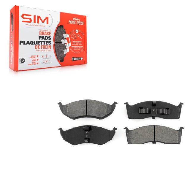 SIM Front Semi-Metallic Disc Brake Pads SIM-591 for Car Dodge Chrysler Intrepid Caravan Concorde Grand Plymouth 300M Prowler Voyager LHS Town & Country Eagle Vision New Yorker