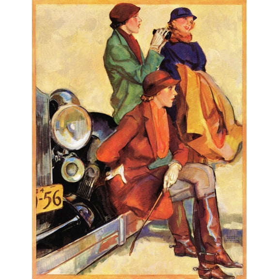 Marmont Hill "Women in Riding Habits" by John LaGatta Painting Print on Canvas