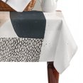 thumbnail image 4 of Boho Middle Century Table Cloth Waterproof Tablecloths, Abstract Modern Color Block Geometric Tablecloth Dining Table Cover for Kitchen Party Tabletop Outdoor, Rectangle Tablecloth 60x84 Inch, 4 of 9