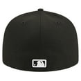 thumbnail image 4 of Men's New Era Black Philadelphia Phillies Logo 59FIFTY Fitted Hat, 4 of 6